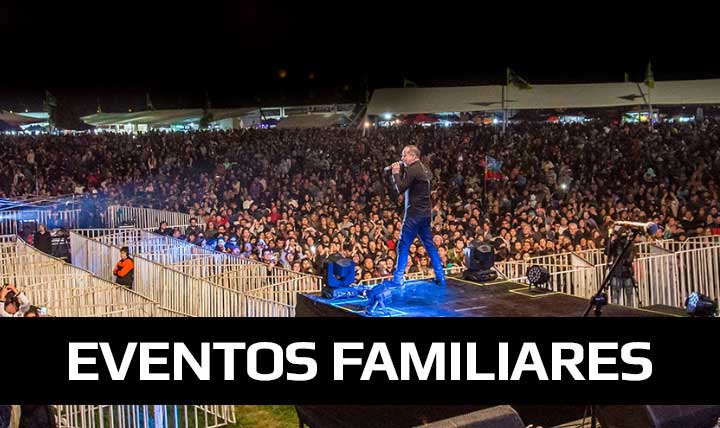 eventos musicales y gastronómicos, para toda la familia